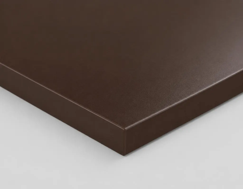 Detalhe da borda e da superfície — UV Chocolate